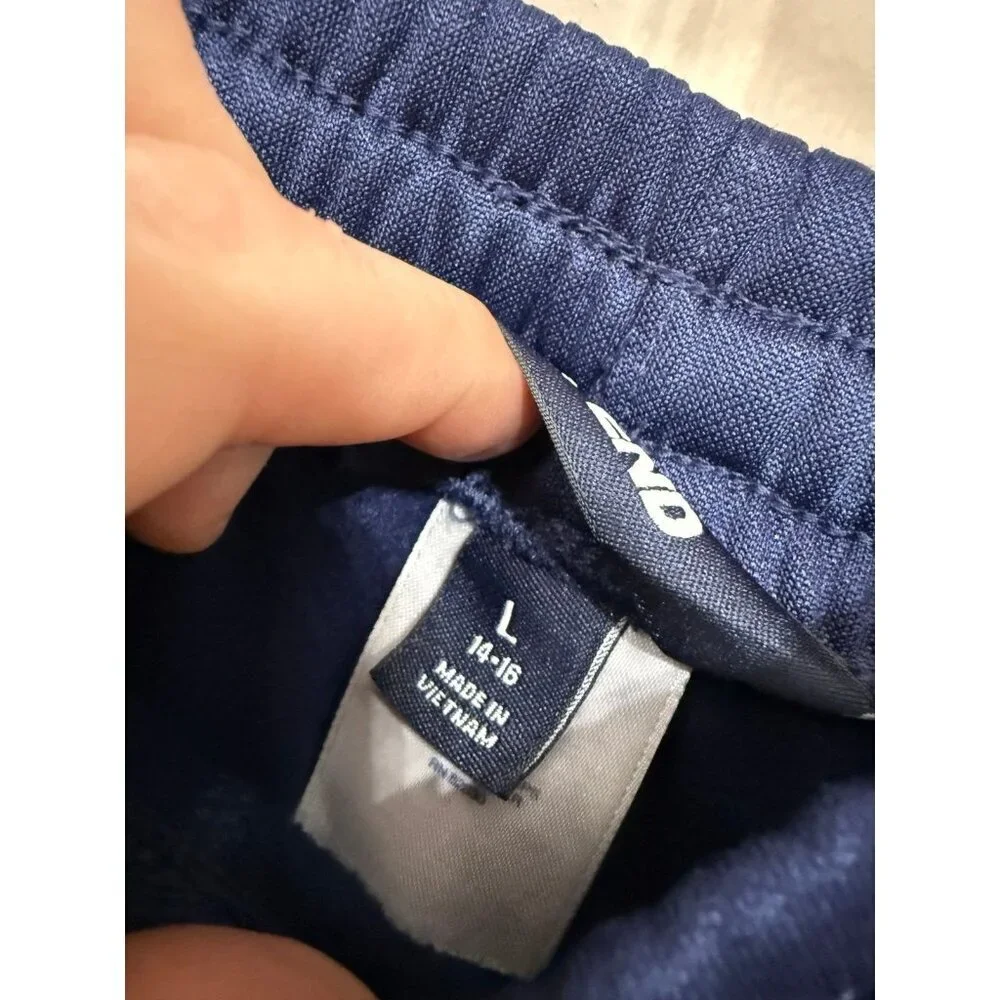 Lands End Big Kids boys size large blue joggers